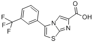 3-[3-(TRIFLUOROMETHYL)PHENYL]IMIDAZO[2,1-B]THIAZOLE-6-CARBOXYLIC ACID Structure