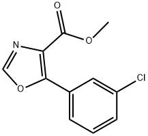 Methyl 5-(3-chlorophenyl)-1,3-oxazole-4-carboxylate Structure