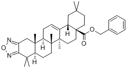 Olean-12-eno[2,3-c][1,2,5]oxadiazol-28-oic acid phenylmethyl ester Structure