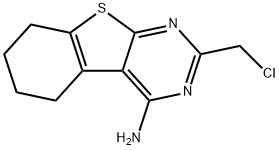 2-(CHLOROMETHYL)-5,6,7,8-TETRAHYDRO[1]BENZOTHIENO[2,3-D]PYRIMIDIN-4-AMINE Structure