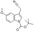 TERT-BUTYL 3-(CYANOMETHYL)-5-METHOXY-1H-INDOLE-1-CARBOXYLATE Structure