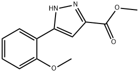 5-(2-METHOXY-PHENYL)-2H-PYRAZOLE-3-CARBOXYLIC ACID METHYL ESTER Structure