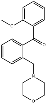 2-METHOXY-2'-MORPHOLINOMETHYL BENZOPHENONE Structure