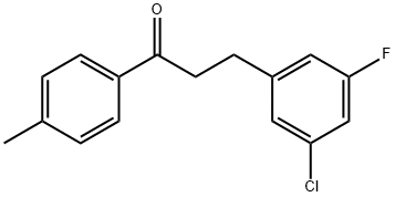 3-(3-CHLORO-5-FLUOROPHENYL)-4'-METHYLPROPIOPHENONE Structure