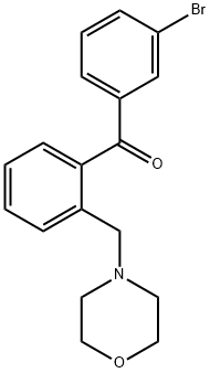 3'-BROMO-2-MORPHOLINOMETHYL BENZOPHENONE Structure