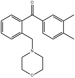 3',4'-DIMETHYL-2-MORPHOLINOMETHYL BENZOPHENONE Structure