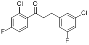 2'-CHLORO-3-(3-CHLORO-5-FLUOROPHENYL)-4'-FLUOROPROPIOPHENONE Structure