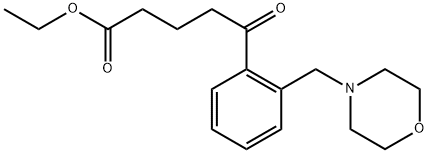 ETHYL 5-[2-(MORPHOLINOMETHYL)PHENYL]-5-OXOVALERATE Structure