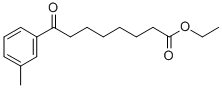 ETHYL 8-(3-METHYLPHENYL)-8-OXOOCTANOATE Structure