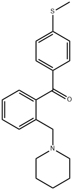 2-PIPERIDINOMETHYL-4'-THIOMETHYLBENZOPHENONE Structure