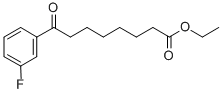 ETHYL 8-(3-FLUOROPHENYL)-8-OXOOCTANOATE Structure