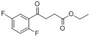 ETHYL 4-(2,5-DIFLUOROPHENYL)-4-OXOBUTYRATE Structure