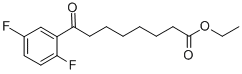 ETHYL 8-(2,5-DIFLUOROPHENYL)-8-OXOOCTANOATE Structure