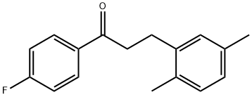 3-(2,5-DIMETHYLPHENYL)-4'-FLUOROPROPIOPHENONE Structure