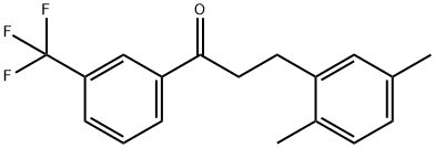 3-(2,5-DIMETHYLPHENYL)-3'-TRIFLUOROMETHYLPROPIOPHENONE Structure