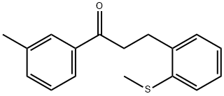 3'-METHYL-3-(2-THIOMETHYLPHENYL)PROPIOPHENONE Structure