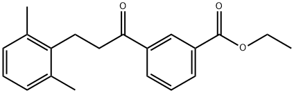 3'-CARBOETHOXY-3-(2,6-DIMETHYLPHENYL)PROPIOPHENONE Structure