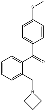 2-AZETIDINOMETHYL-4'-THIOMETHYLBENZOPHENONE Structure