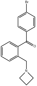 2-AZETIDINOMETHYL-4'-BROMOBENZOPHENONE Structure