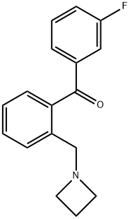 2-AZETIDINOMETHYL-3'-FLUOROBENZOPHENONE Structure