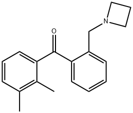 2'-AZETIDINOMETHYL-2,3-DIMETHYLBENZOPHENONE Structure