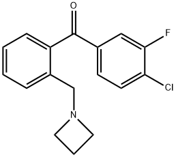 2'-AZETIDINOMETHYL-4-CHLORO-3-FLUOROBENZOPHENONE Structure