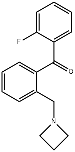 2-AZETIDINOMETHYL-2'-FLUOROBENZOPHENONE Structure