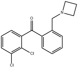 2'-AZETIDINOMETHYL-2,3-DICHLOROBENZOPHENONE Structure