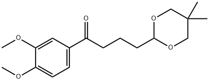 3',4'-DIMETHOXY-4-(5,5-DIMETHYL-1,3-DIOXAN-2-YL)BUTYROPHENONE Structure