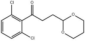 2',6'-DICHLORO-3-(1,3-DIOXAN-2-YL)PROPIOPHENONE Structure