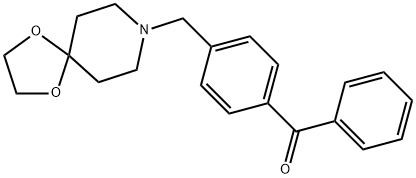 4-[8-(1,4-DIOXA-8-AZASPIRO[4.5]DECYL)METHYL]BENZOPHENONE Structure