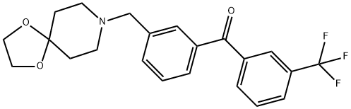 3-[8-(1,4-DIOXA-8-AZASPIRO[4.5]DECYL)METHYL]-3'-TRIFLUOROBENZOPHENONE Structure