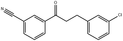 3-(3-CHLOROPHENYL)-3'-CYANOPROPIOPHENONE Structure