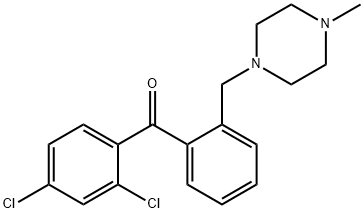 2,4-DICHLORO-2'-(4-METHYLPIPERAZINOMETHYL) BENZOPHENON Structure