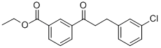 3-(3-CHLOROPHENYL)-3'-CARBOETHOXYPROPIOPHENONE Structure