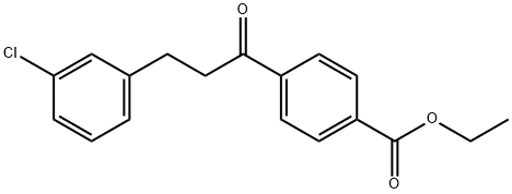 3-(3-CHLOROPHENYL)-4'-CARBOETHOXYPROPIOPHENONE Structure