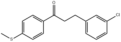 3-(3-CHLOROPHENYL)-4'-THIOMETHYLPROPIOPHENONE Structure