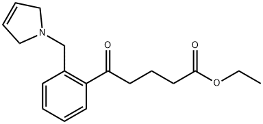 ETHYL 5-OXO-5-[2-(3-PYRROLINOMETHYL)PHENYL]VALERATE Structure