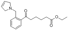 ETHYL 6-OXO-6-[2-(3-PYRROLINOMETHYL)PHENYL]HEXANOATE Structure