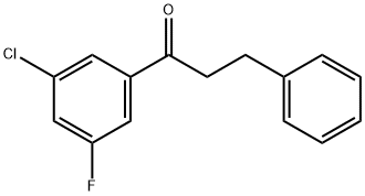 3'-CHLORO-5'-FLUORO-3-PHENYLPROPIOPHENONE Structure