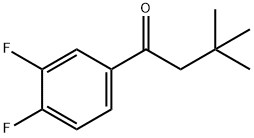 3',4'-DIFLUORO-3,3-DIMETHYLBUTYROPHENONE Structure