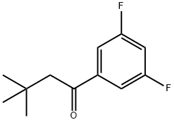 3',5'-DIFLUORO-3,3-DIMETHYLBUTYROPHENONE Structure