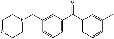 3-METHYL-3'-MORPHOLINOMETHYL BENZOPHENONE Structure