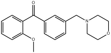 2-METHOXY-3'-MORPHOLINOMETHYL BENZOPHENONE Structure