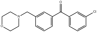 3-CHLORO-3'-MORPHOLINOMETHYL BENZOPHENONE Structure