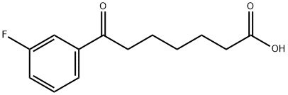 7-(3-FLUOROPHENYL)-7-OXOHEPTANOIC ACID Structure