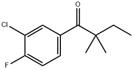 3'-CHLORO-2,2-DIMETHYL-4'-FLUOROBUTYROPHENONE Structure