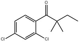 2',4'-DICHLORO-2,2-DIMETHYLBUTYROPHENONE Structure