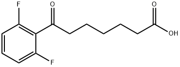 7-(2,6-DIFLUOROPHENYL)-7-OXOHEPTANOIC ACID Structure