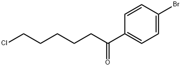 1-(4-BROMOPHENYL)-6-CHLORO-1-OXOHEXANE Structure